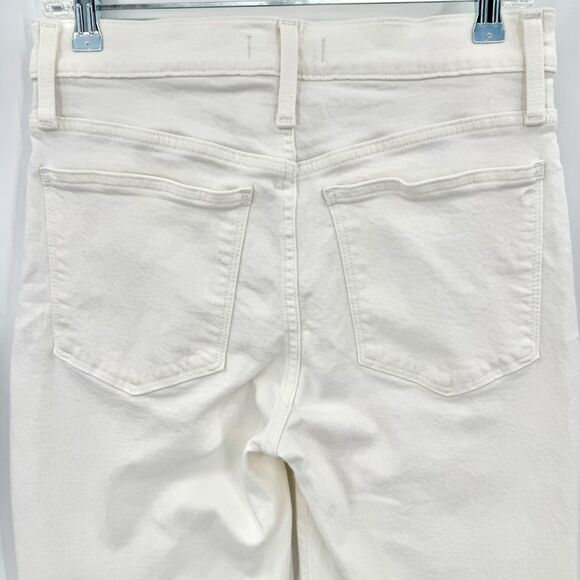 MADEWELL White Mid Rise Perfect Vintage Straight Leg Jeans Size 28 - Picture 5 of 8